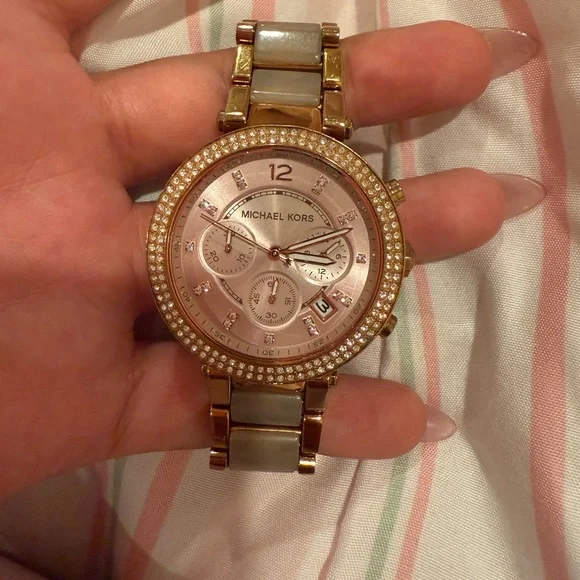 Michael Kors | Accessories | Michael Kors Pink And Gold  display picture 3